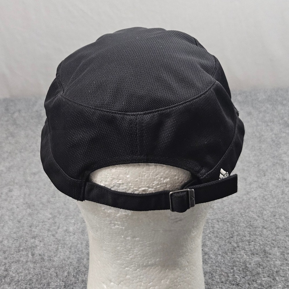 Adidas Military Cap Black Strapback Cadet Hat Athletic Minimalist Utility Golf - Picture 3 of 7